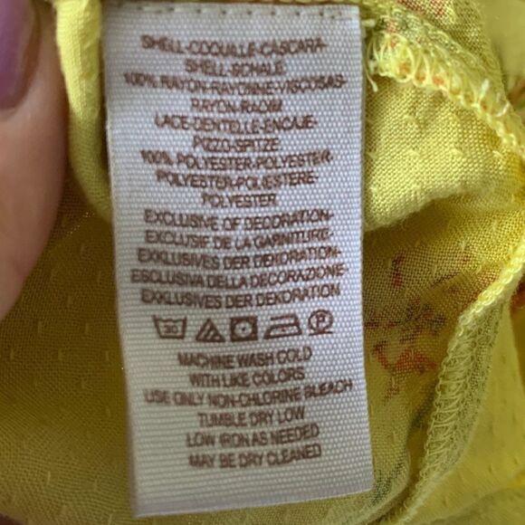 Free People Boho Yellow Embroidered Top - Picture 10 of 11